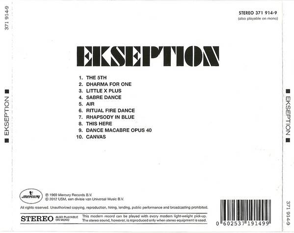 Ekseption Ekseption : Back